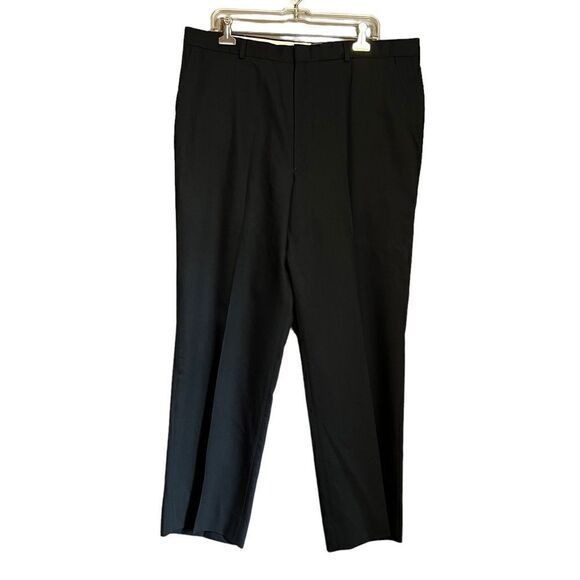 Signature Series black 100% wool dress pants - Picture 1 of 8